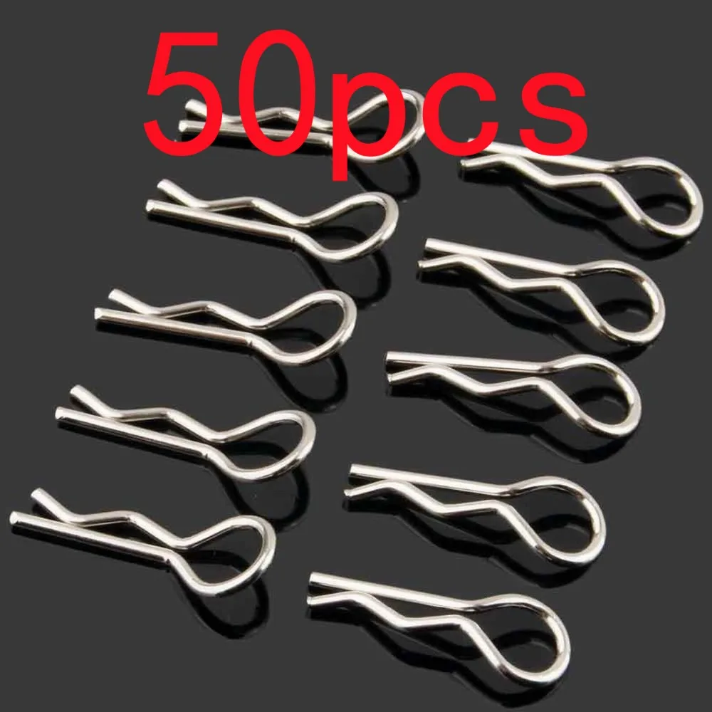 

50pcs RC 1:10 On-Road Car/Buggy/Truck Body Clip Pin For HSP 02053 1/10 1/8 Part