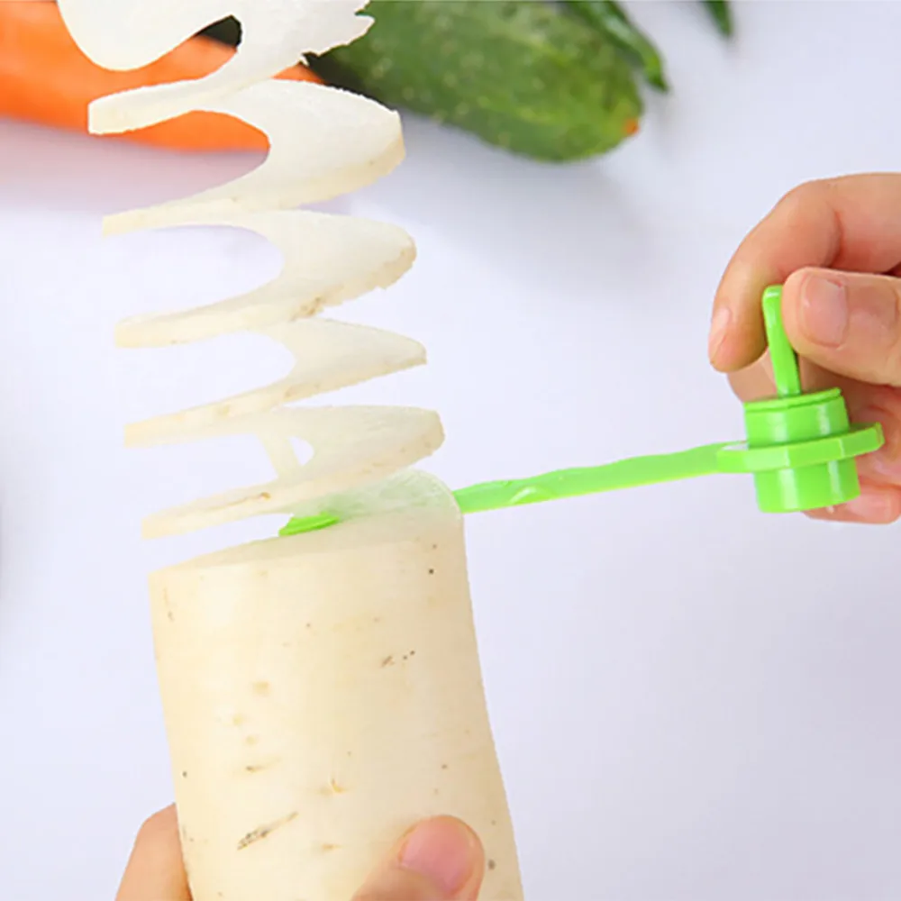 2018 new Magic Potato Cutter Carrot Spiral Slicer Cutting Models Kitchen Cooking Tools Perfect for garnishes #0108 | Дом и сад