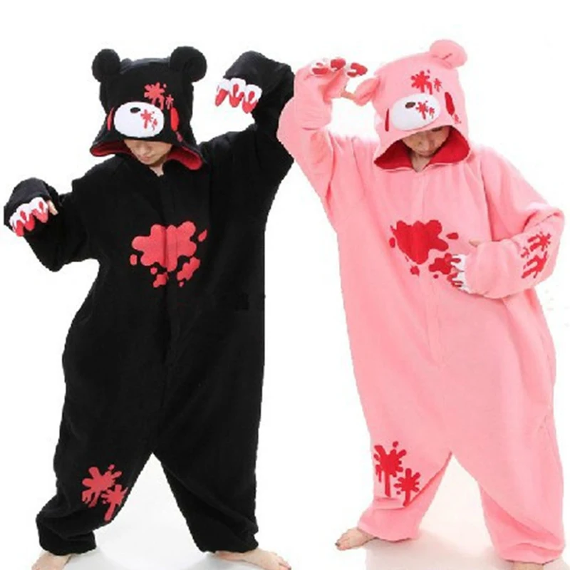 Аниме Pijama мультфильм унисекс для взрослых пижамы Косплэй костюм животных Onesie