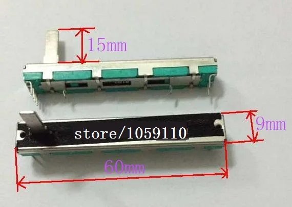 60 мм 6 см doppel B10K B10KX2 Mit mittelpunkt Ursprungliche DJM 400 500 600 800 миксер fader объемный потенциометр 15 |
