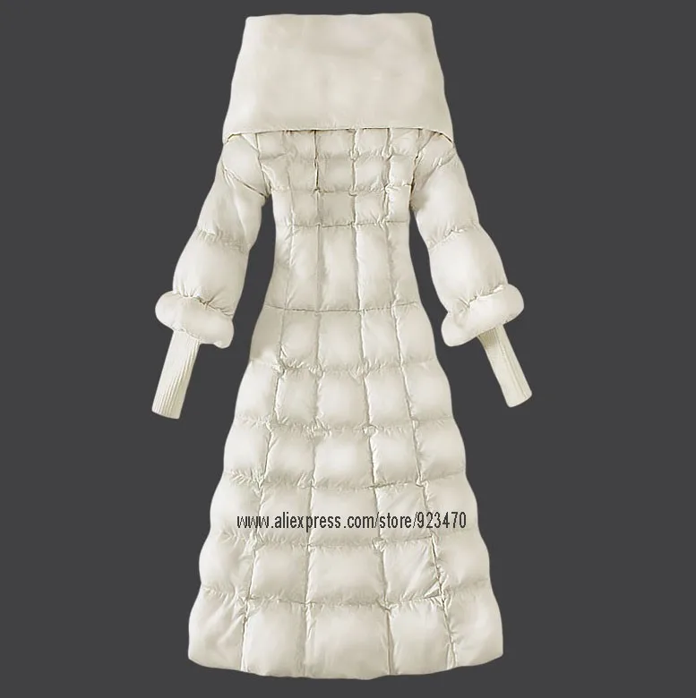 snow down dress women winter girl white x long | Женская одежда