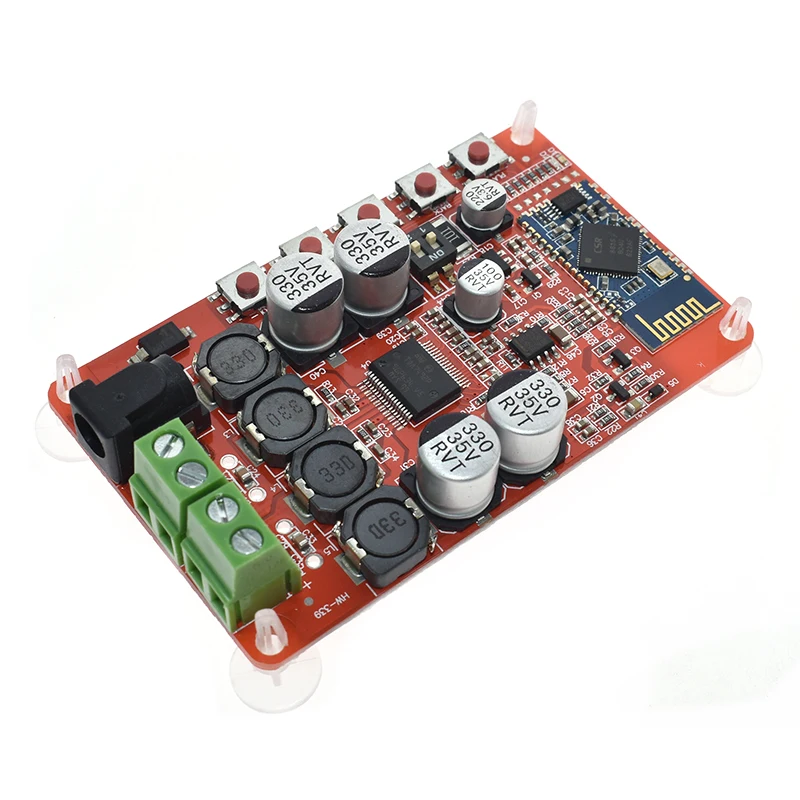 Плата цифрового усилителя TDA7492P 50 Вт + чип CSP8635 Bluetooth 4 0 аудиоресивера BT детали