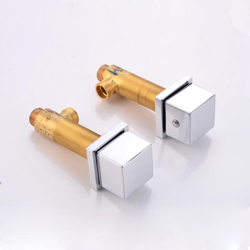 Смесители для раковины водопад настенный хромированный латунный двойная ручка