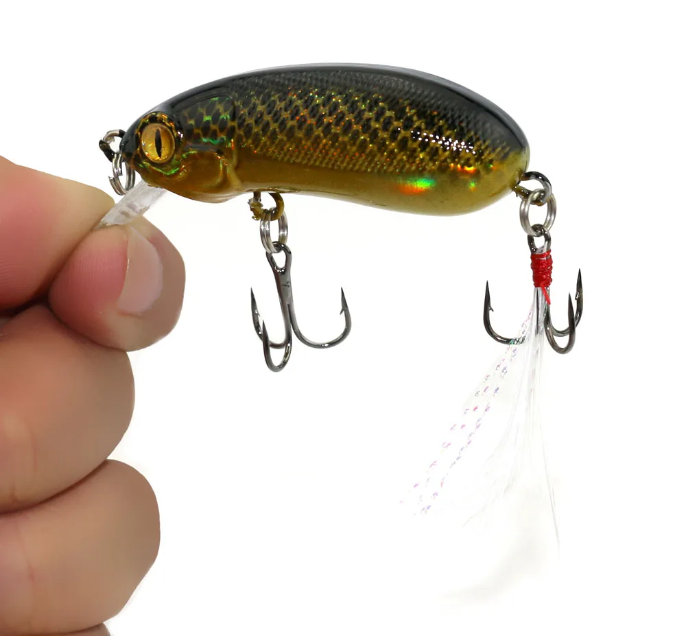 

HENGJIA 6cm 10g hard plastic diving crankbaits wobbler crank swimbaits carp trout catfish fishing baits pesca fishing tackles