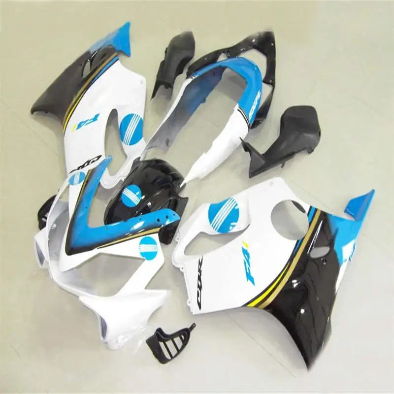 

high quality repair parts white blue custom fairing ABS injection plastic for 2004 2005 CBR600F4i 2006 2007 cbr 600 f4i 04 05 06