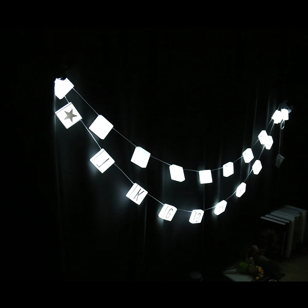 LightMe DIY светодиодный подвесной светильник с надписью 2 цвета ночник 26 букв для