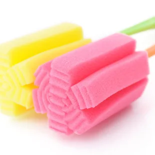 Высококачественная недорогая щетка губка для мытья бутылок стеклянных кухонные