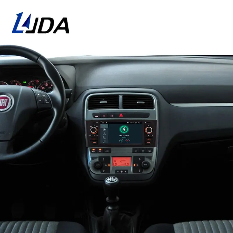 LJDA Android 10,0 автомобильный dvd-плеер для Fiat Grande Punto Linea 2007 2008 2009 2010 2011 2012 Мультимедиа Стерео gps 1 Din автомагнитола