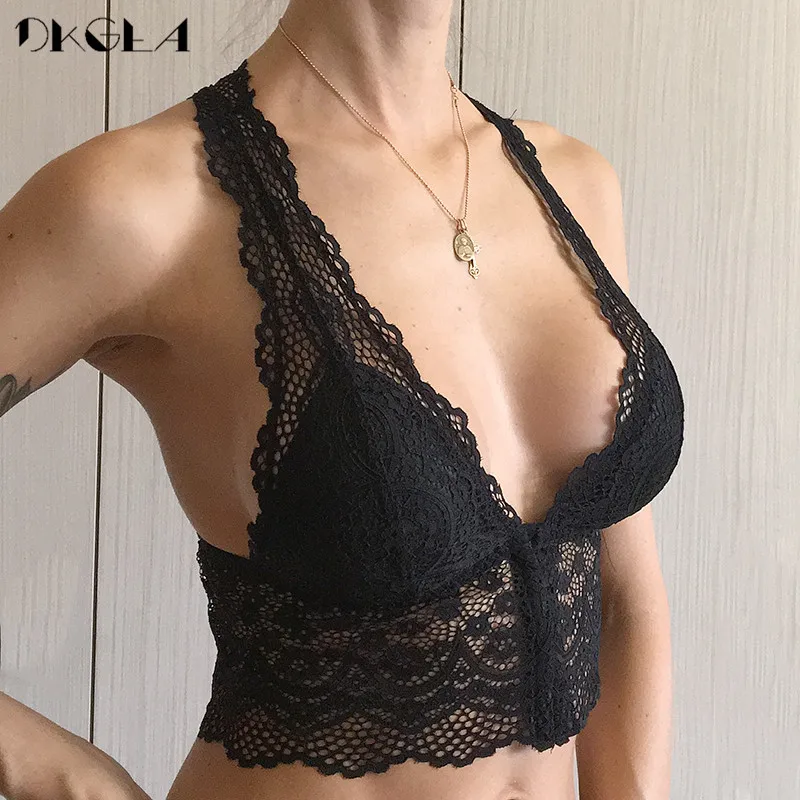 Модный кружевной бюстгальтер с вышитыми цветами размера плюс XL, L, M, S, голубое женское нижнее белье, бюстгальтер с застежкой спереди, сексуальное нижнее белье фиолетового цвета