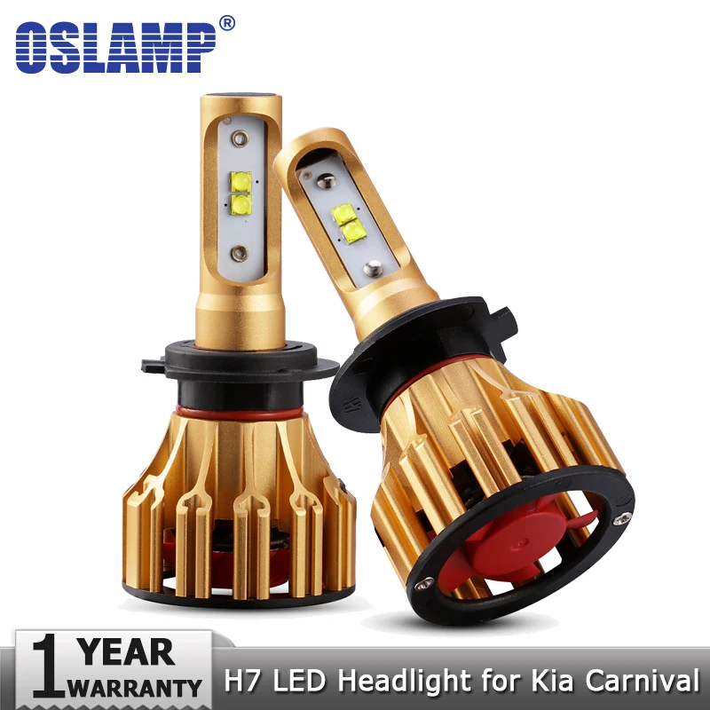 Oslamp H7 Hi lo светодиодный автомобильный головной светильник лампа SMD чипы 70 Вт 7000лм