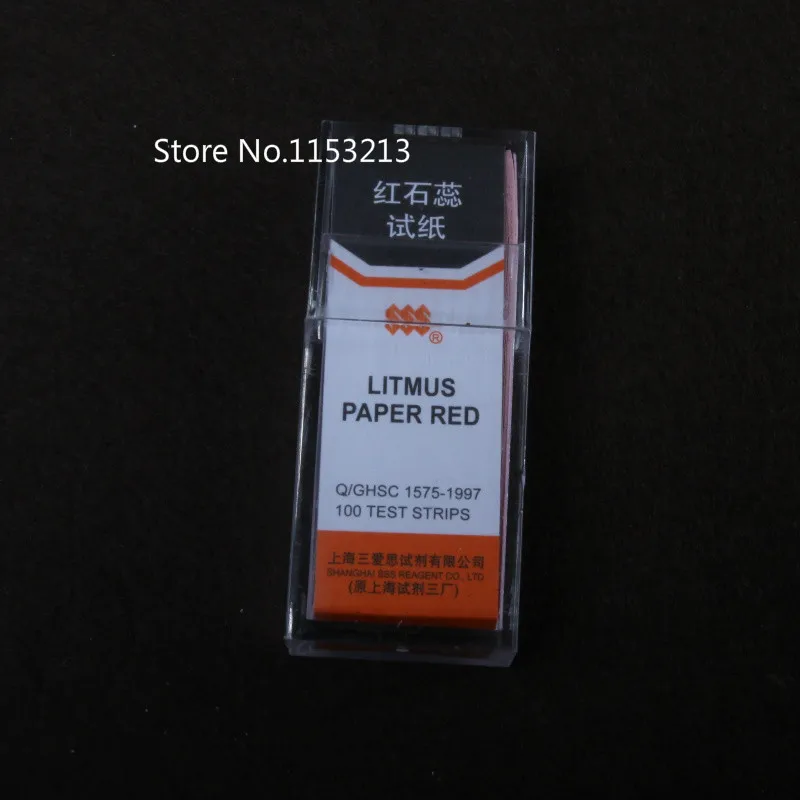 Красная лакмусовая бумага кислотно базовая тестовая для химической лаборатории
