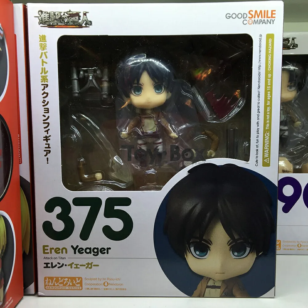 Nendoroid атака на Титанов Эрен Йегер 375 Леви 390 мультяшная игрушка ПВХ фигурка Модель Кукла подарок
