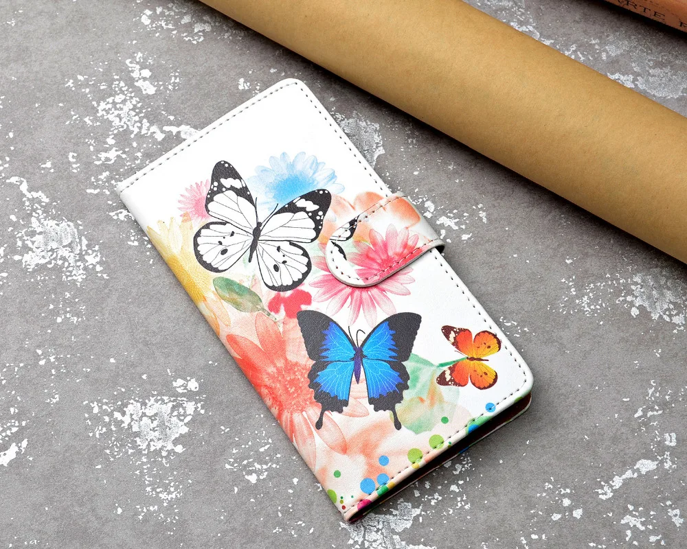 Новый принт чехол портмоне с откидной крышкой из искусственной кожи для HOMTOM S7