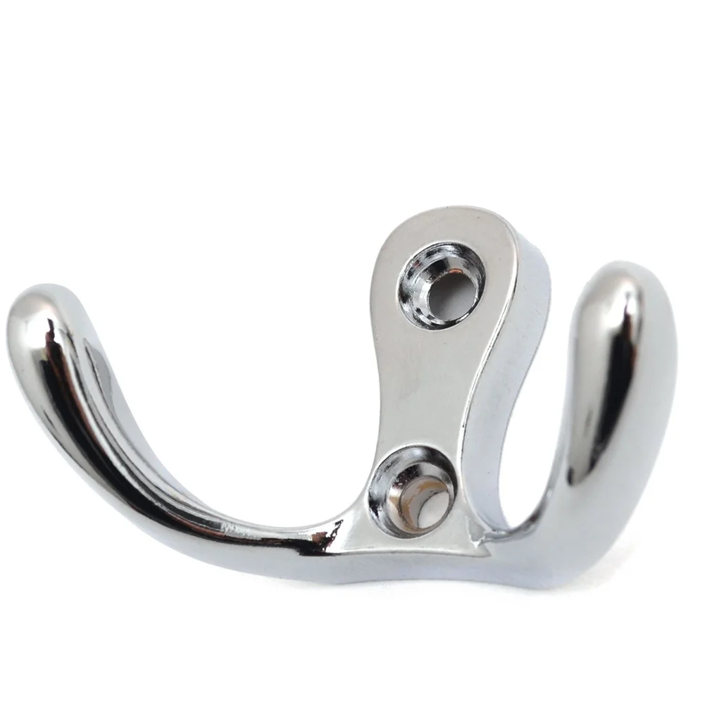 Двери крюк Винтаж халат Peg настенная вешалка для одежды двойной цинковый сплав