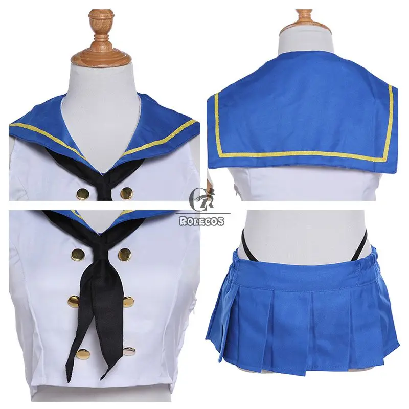 ROLECOS бренд Аниме игры Kantai Коллекция Косплей костюмы Shimakaze моряка униформа одежда