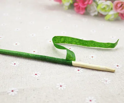 1 2 см 30y DIY Цветочный декор самоклеющиеся зеленые бумажные ленты Цветочная лента