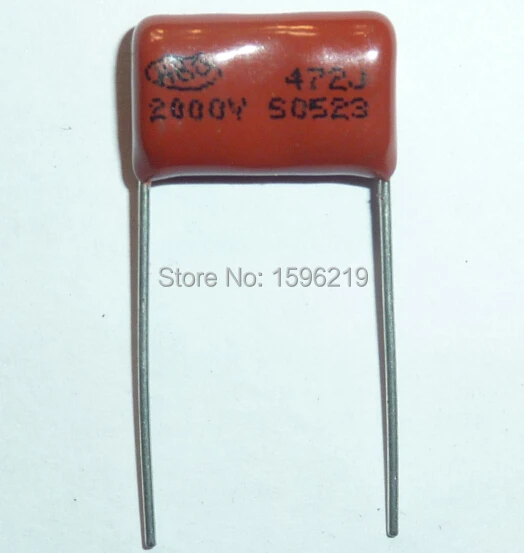 50 шт. Конденсатор CBB 472 2000V 472J 2KV 4700pF 4.7nF P15 CBB81 Металлизированный Полипропиленовый пленочный конденсатор (art.: 78452c862) - 78452c862