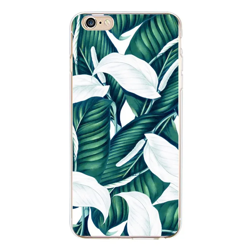 Horse Soft Clear TPU Phone Case For iPhone 4/4s 5 5s 6 6plus 7 8plus x Dog Flora Printed Leaf Bag Cover Free Shipping | Мобильные