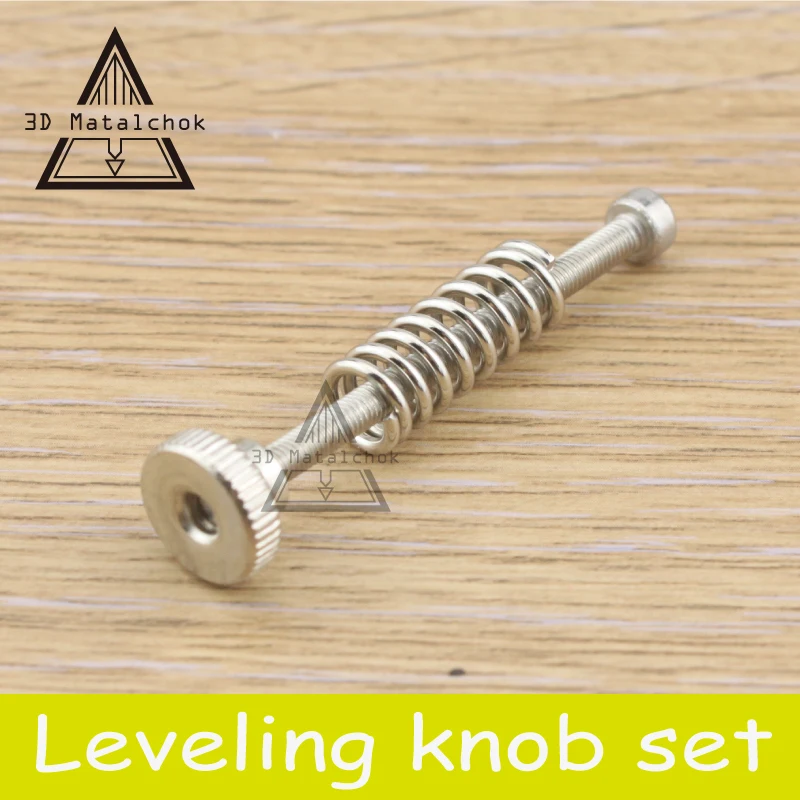 

5pcs/lot 3D printer accessories parts Leveling components M3 screw Leveling spring Kits Leveling knob suite fot Reprap i3