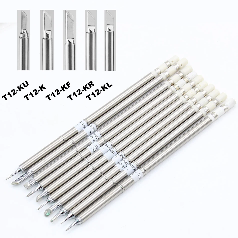 1 шт. T12-KU T12-KF T12-K T12-KR T12-KL rsoldering железными наконечниками серии ect для Хакко паяльник, FX-951 FX-952