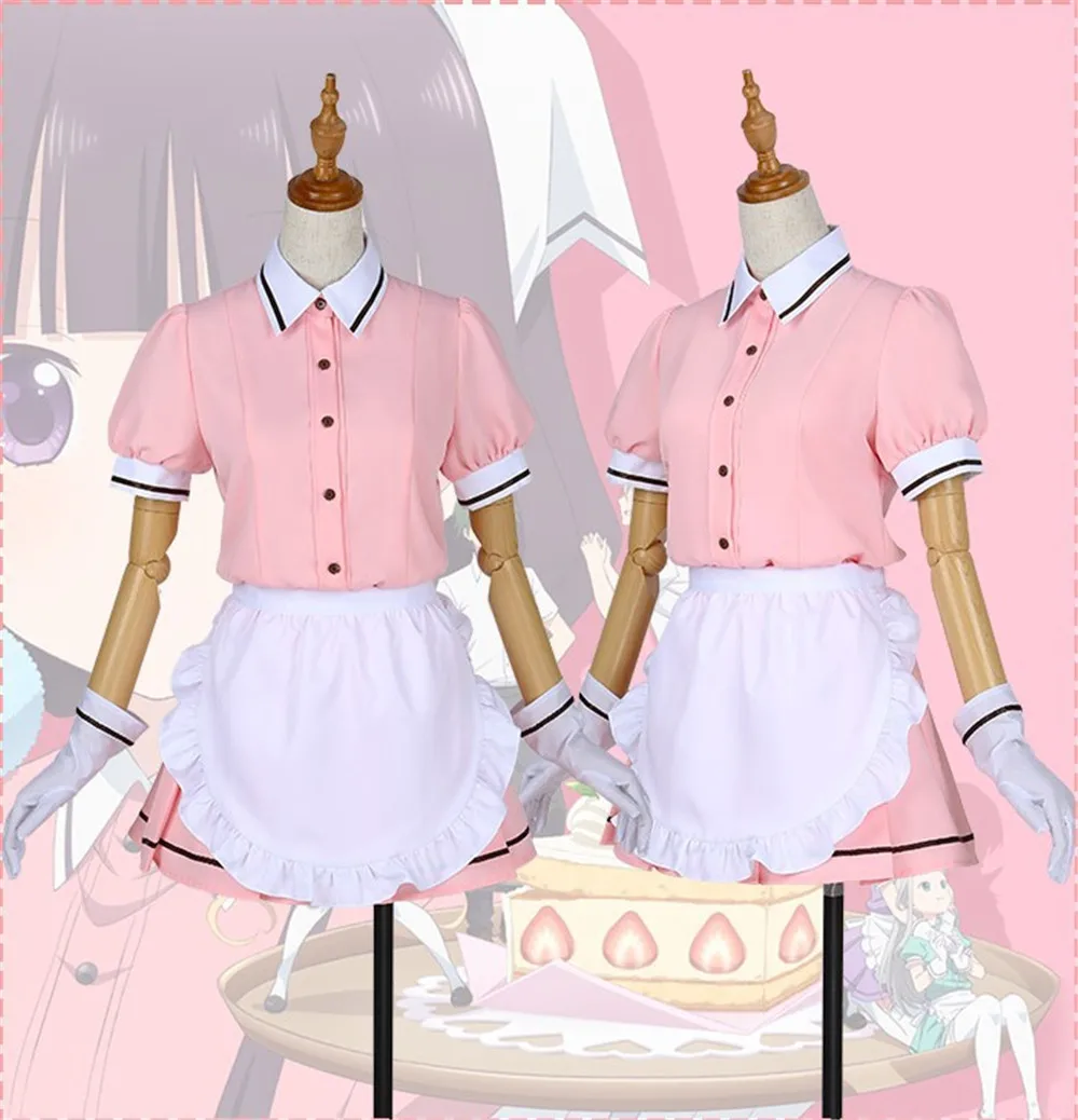 Костюм для косплея из японской аниме смеси S Kanzaki Hideri кофейная горничная Sakuranomiya