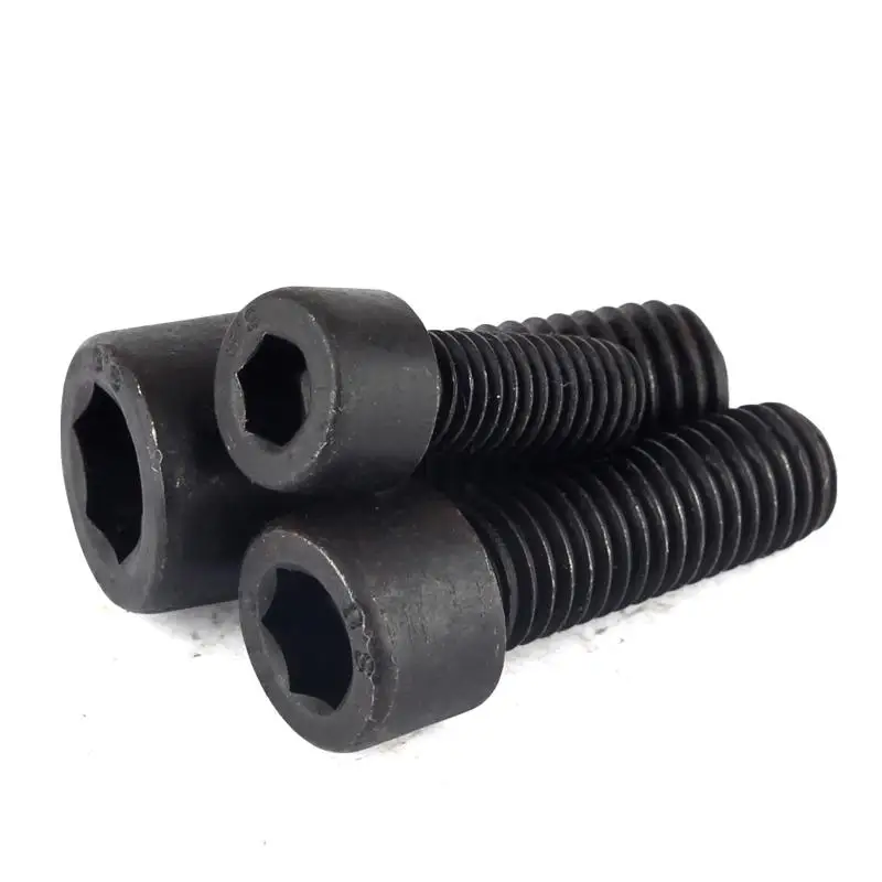 Черная M6x1.0 M8x1.25 длина 12/16/20/25/30/35/40/50/60 мм класс 8 углеродистая сталь левая резьба