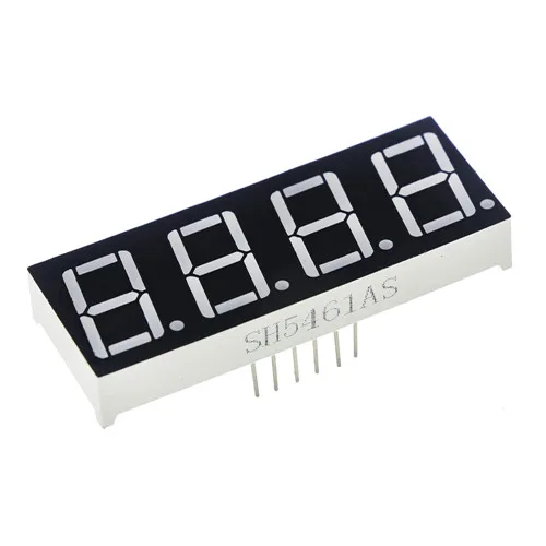 4 Bit 0,56 дюймов 7 сегментный 1 бит/2 бит/3 Бит/4 бит цифровая трубка Красный общий катод светодиодный дисплей 8x8 светодиодный яркий красный точечный матричный - Цвет: 4 Bit
