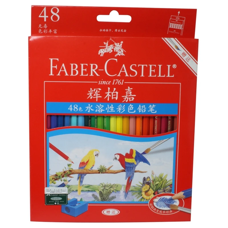 1pack of 48 Colors FABER-CASTELL watercolor pencil Water-soluble Color Pencil | Канцтовары для офиса и дома