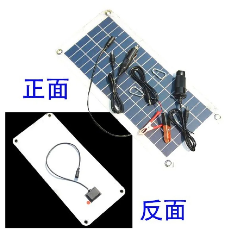 Панели солнечные полу гибкие 18V 5V 10 5 W Портативный Зарядное устройство для автомобиля 12V лодочный мотор