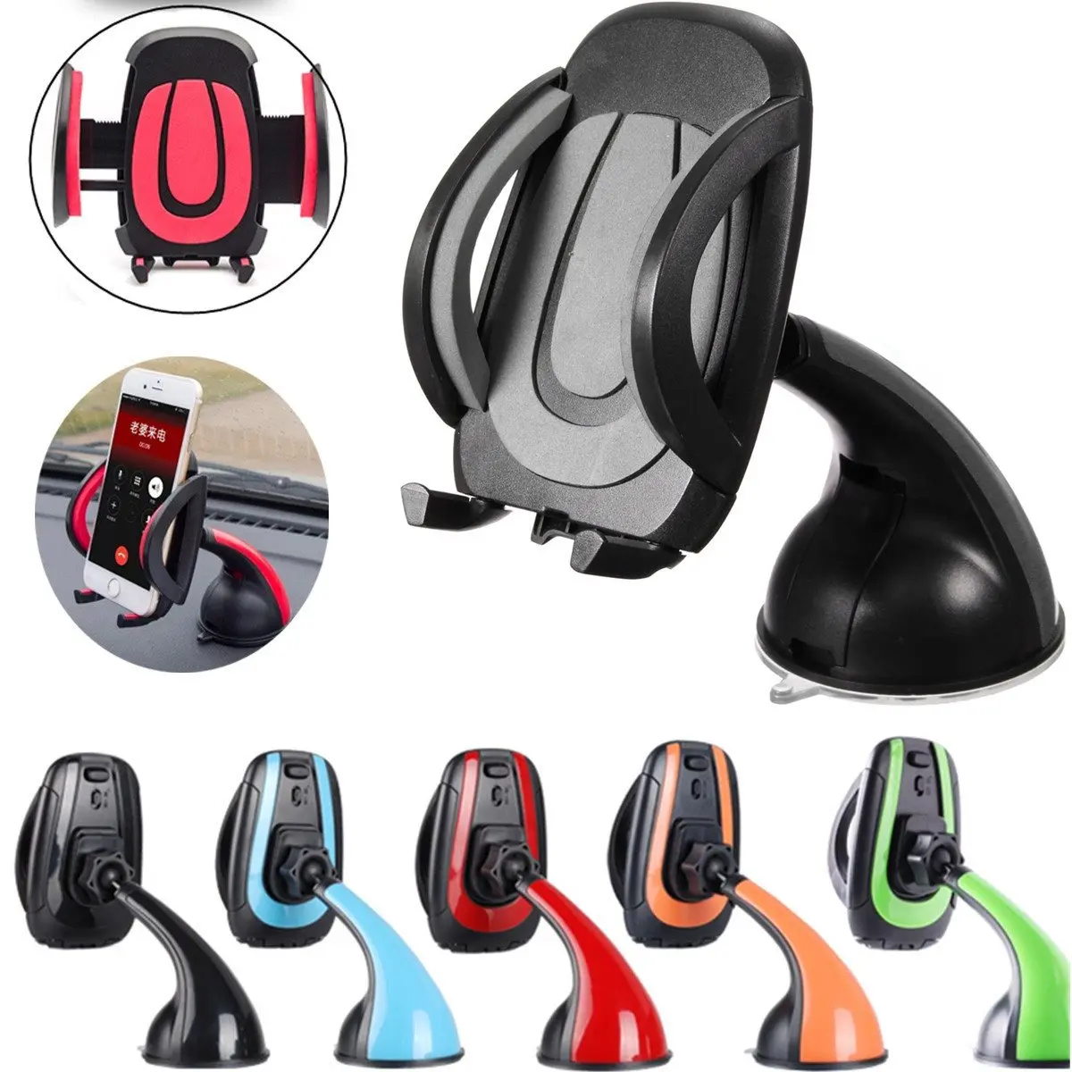 Универсальный Регулируемый автомобильный держатель для мобильного телефона на