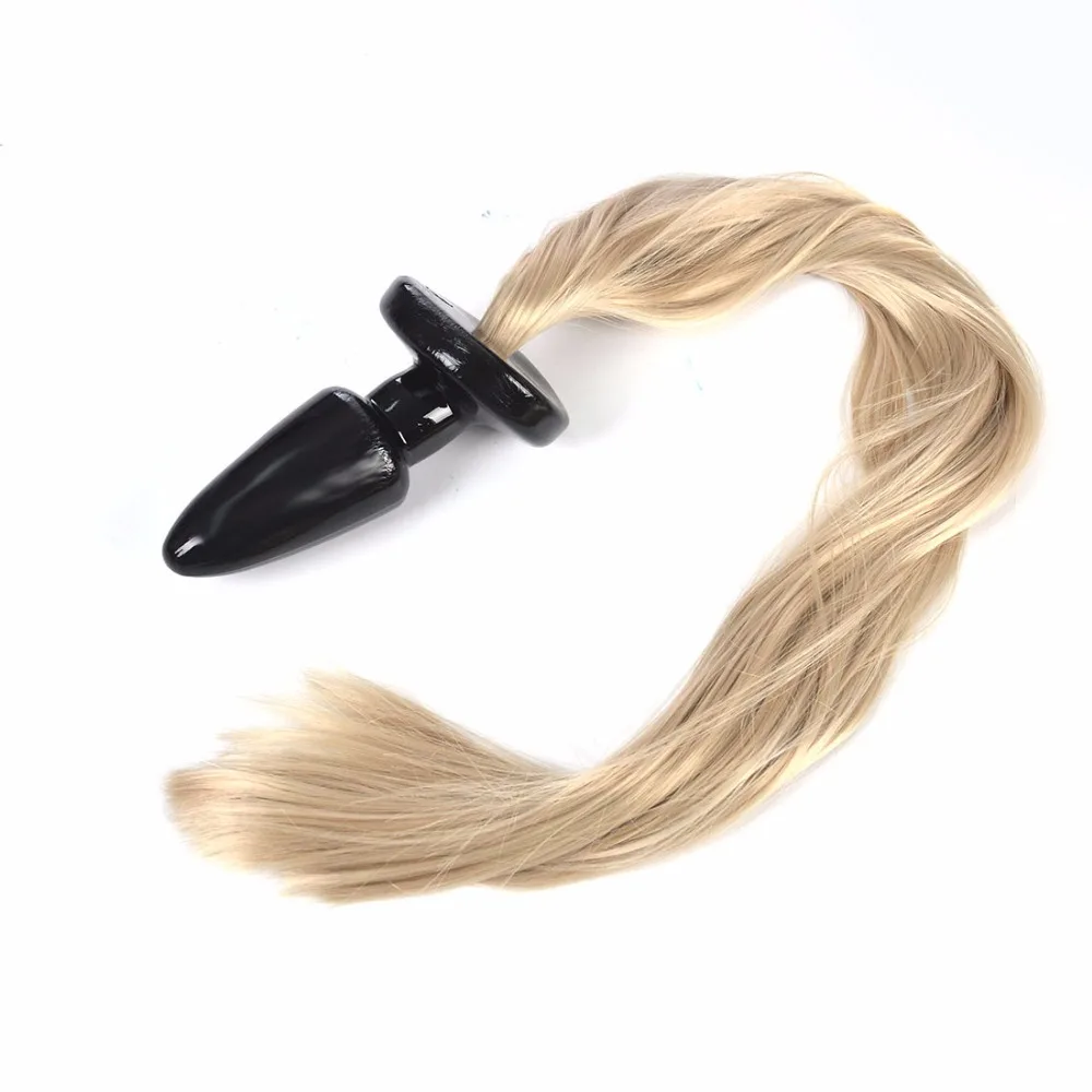 Анальная пробка с конским хвостом мягкий силиконовый анальный фетиш анальная