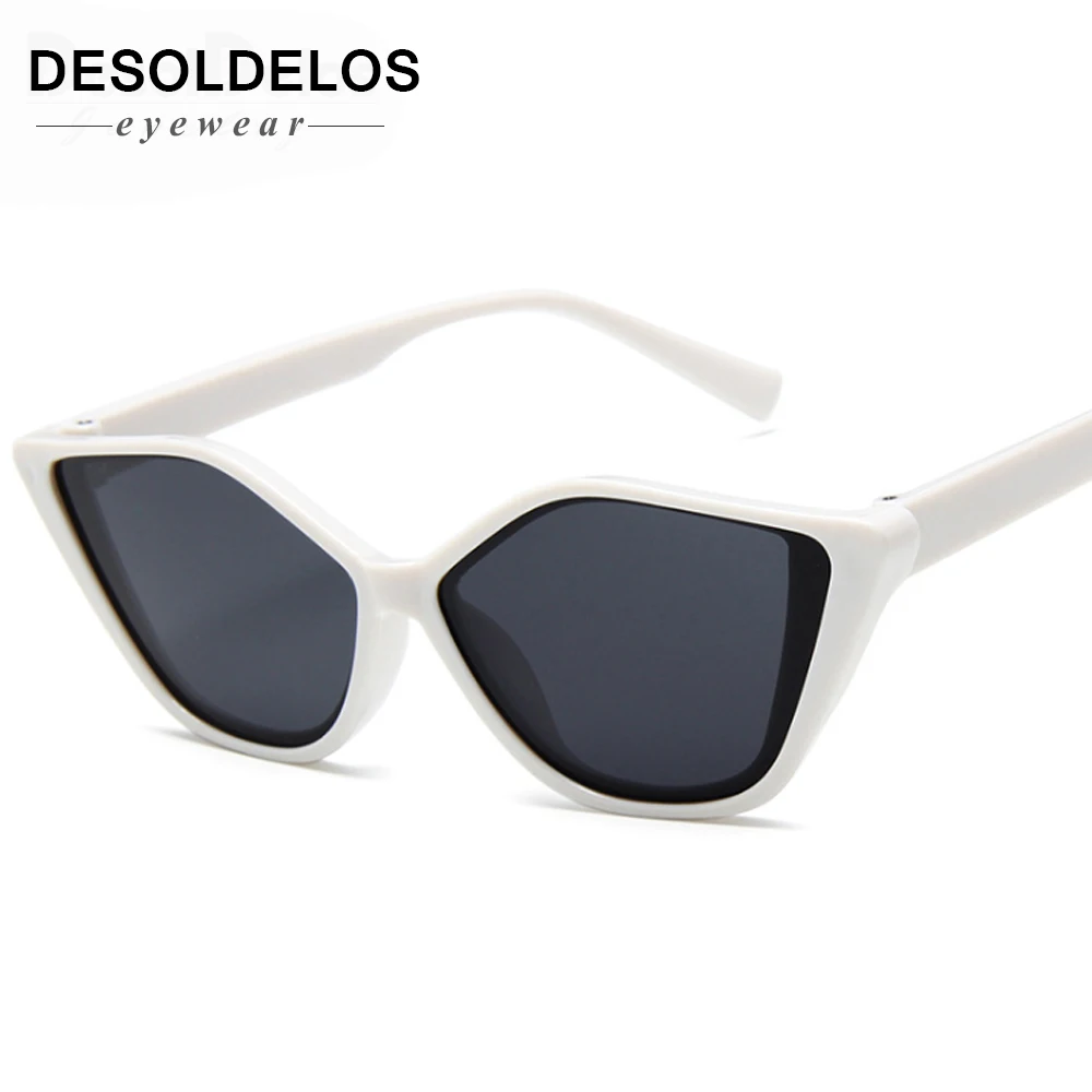 

DesolDelos Cat Eye Sunglasses Sun Glasses Women Men Metal Frame Shade Female Eyewear Eyeglasses Color Clear Lens UV400
