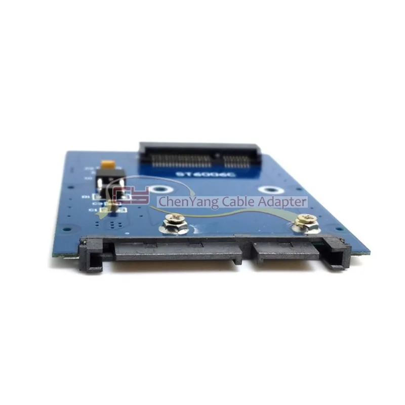 Тонкий тип Mini PCI E mSATA SSD до 2 5 &quotSATA 3.0 22 контактный адаптер для жесткого диска PCBA|mini