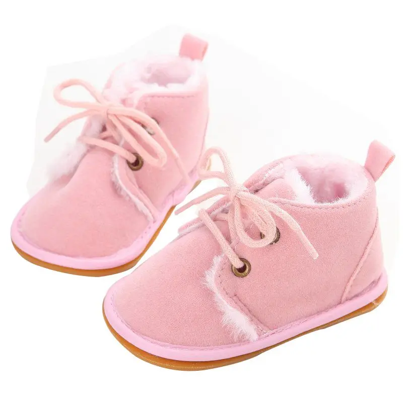 2019 Newborn Boys Girls Lace-up Shoes Frist Walkers Infant Autumn Warm Winter Baby | First