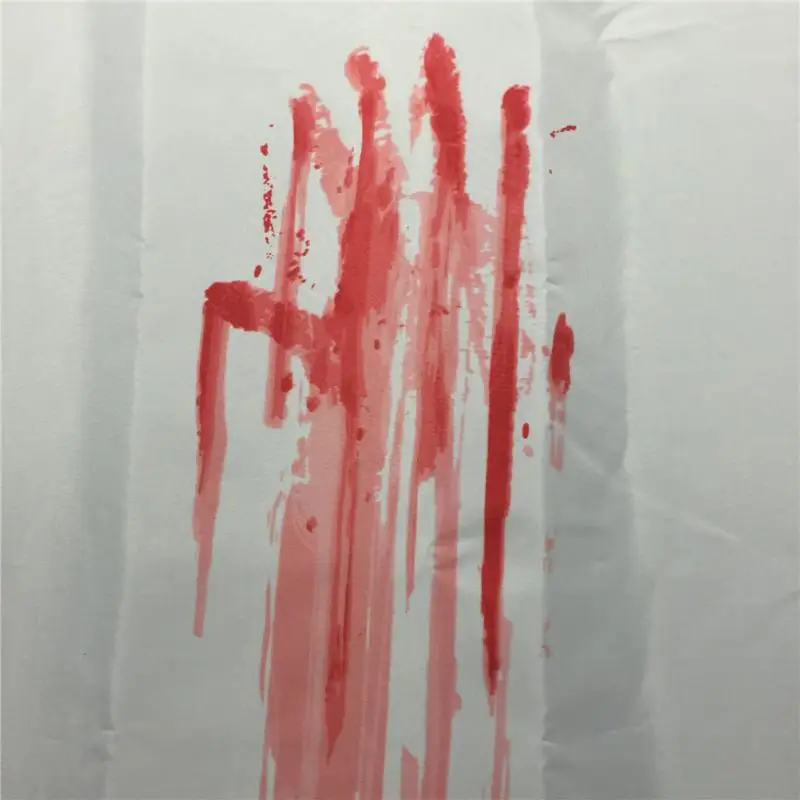 Кровавый отпечаток руки занавеска для душа стильная семейная ванная комната