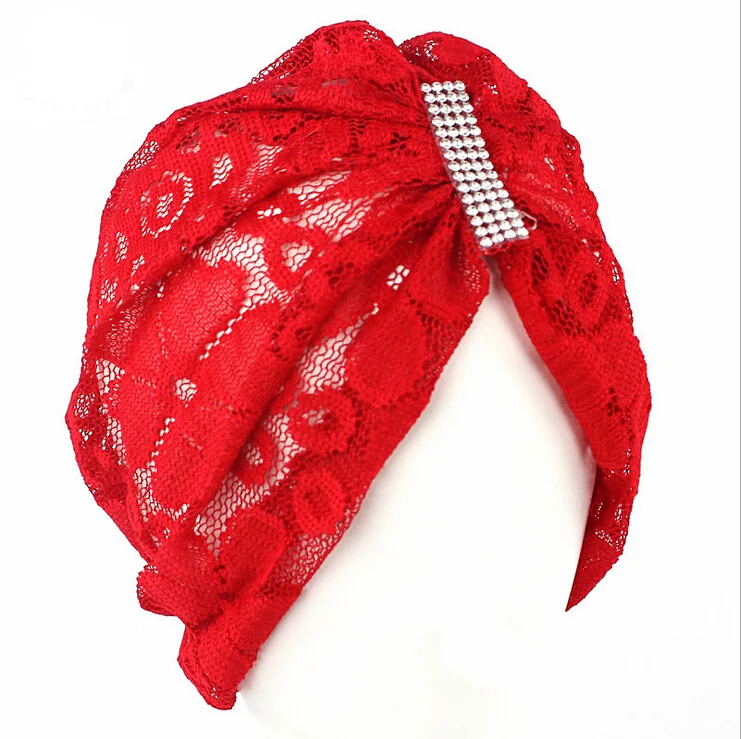 2016 женские шапки кружевной тюрбан купольная шапка головная повязка модные