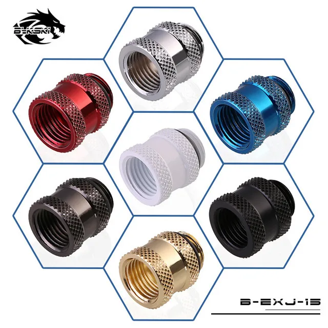 15mm Bykski B-EXJ-7.5mm-50mm штекер-f-удлинитель фитинги бутик Алмазный Узор G1/4 мужские фитинги с внутренней резьбой стиль водяного охлаждения - Цвет лезвия: 15mm