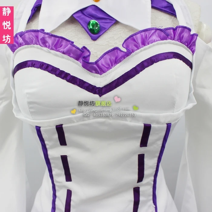 Костюм для косплея аниме Re:Zero kara Hajimeru Isekai Seikatsu Emilia + номер трека|anime cosplay costumes|cosplay