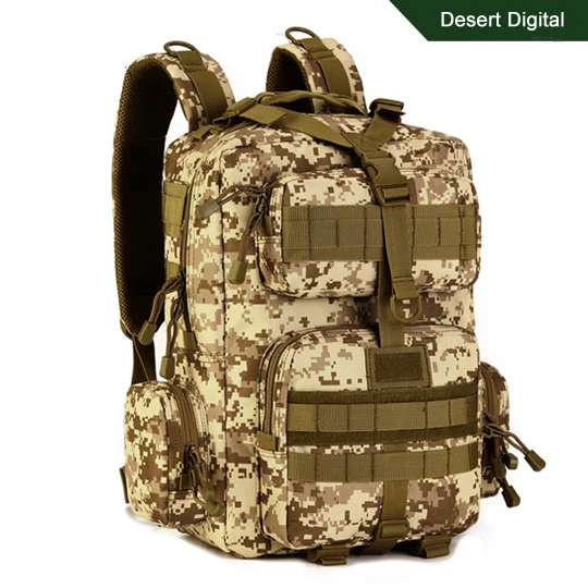 Desert digital 30л тактический MOLLE военный боевой рюкзак открытый альпинизм треккинг походные сумки Водонепроницаемый Путешествия Рыбалка Охота рюкзаки - Цвет: Desert digital