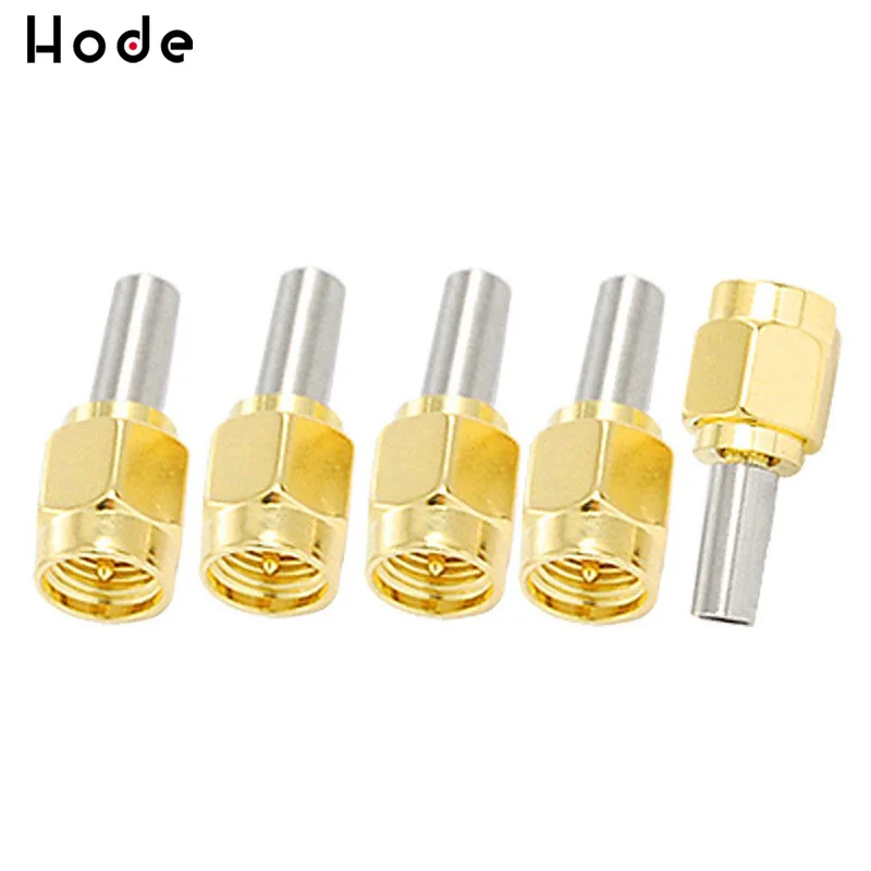 5PCS SMA Мужской или RP мужской RF разъем обжимной RG174 RG316 LMR100 кабель|Соединители| |