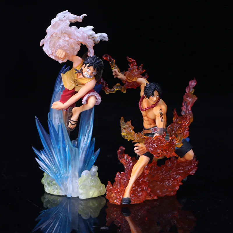 Аниме Одна деталь Figuarts нулевой Monkey D Луффи vs Portgas Ace ПВХ Рисунок Коллекционная