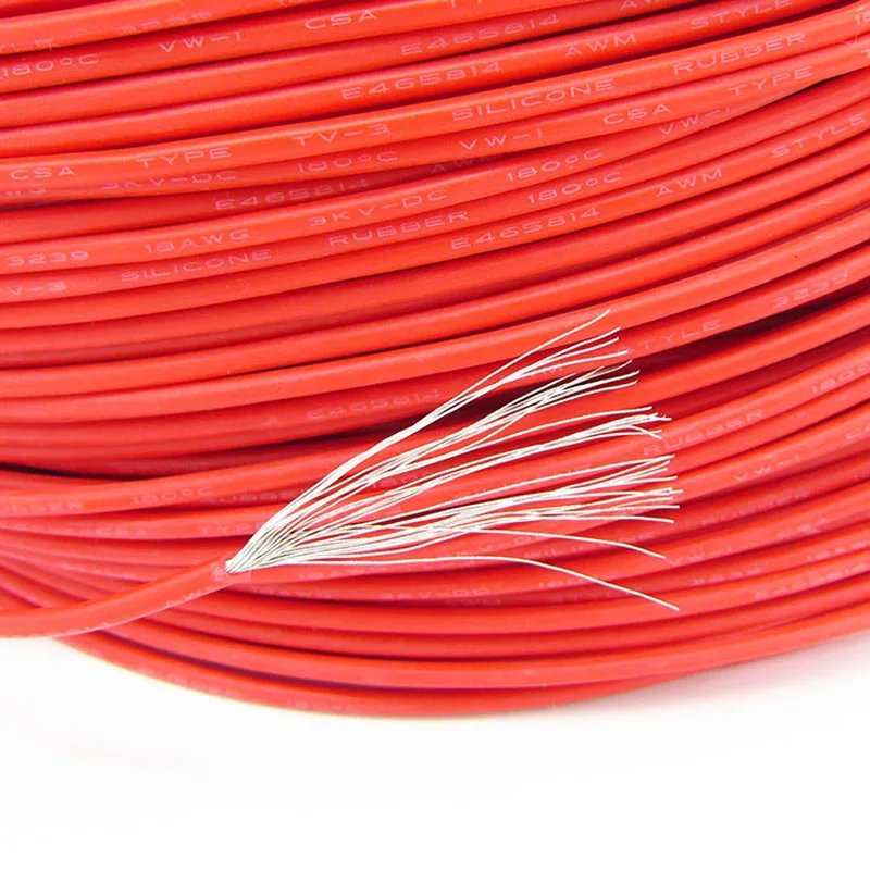 1 м 16awg силиконовый провод 3239 # стандарт США 5 квадратный 3 кВ Высокое напряжение
