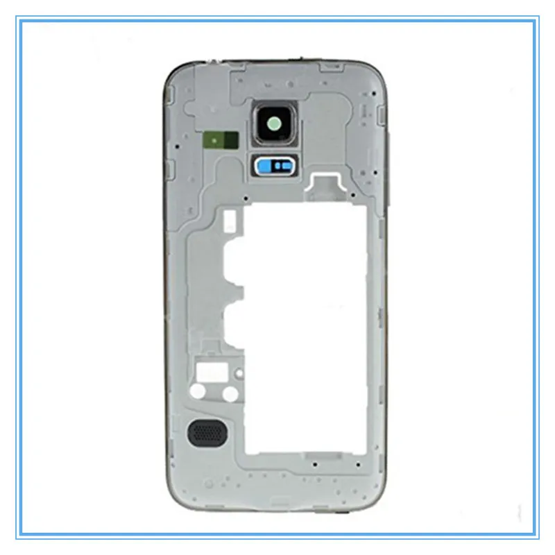 1 шт. один корпус + стекло объектива камеры для Samsung Galaxy S5 mini G800 средняя рамка