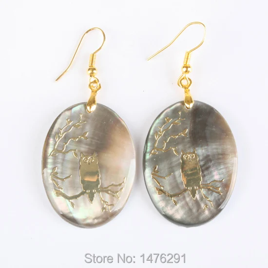 1 пара серьги подвески с натуральным перламутром 34 х26 мм|dangle earrings|earrings mother of