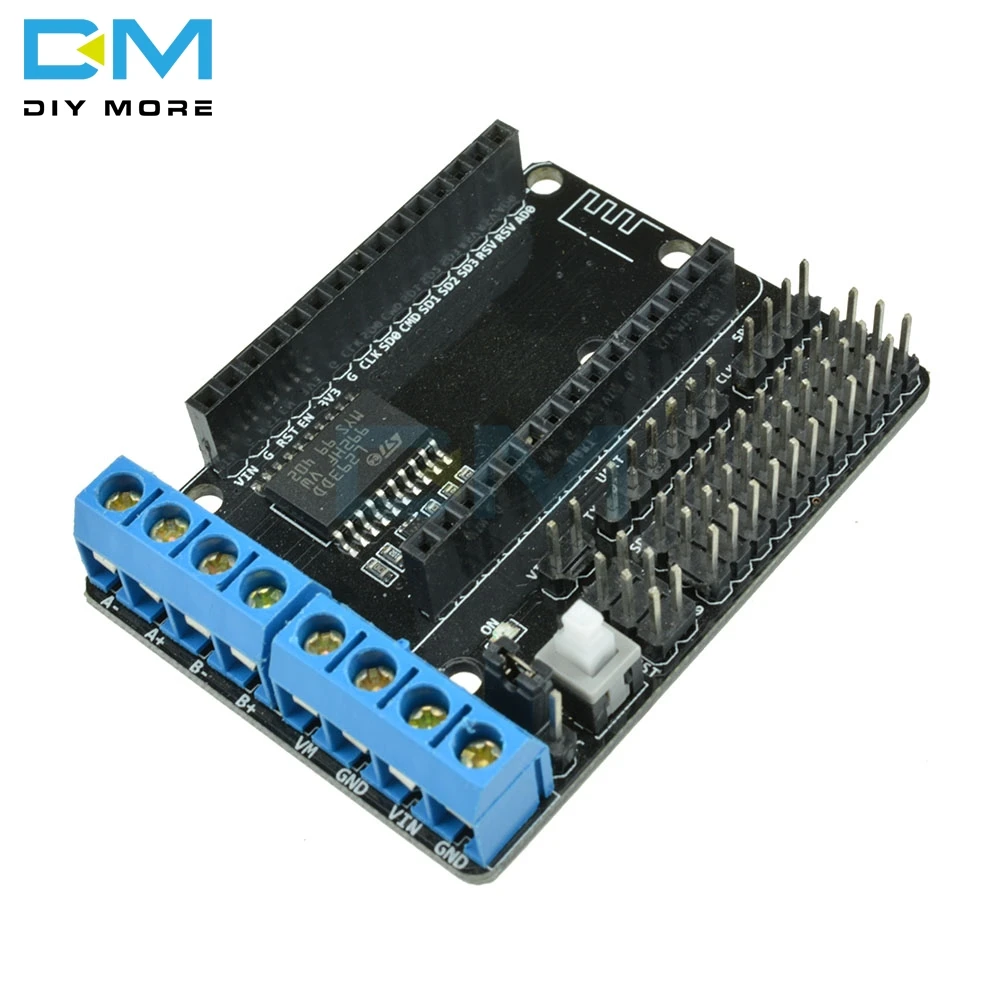 Wi-Fi NodeMcu плата драйвера двигателя L293D для ESP8266 ESP-12E двойной модуль высокой мощности H Bridge для Arduino 4,5-36 в L293 4 Вт