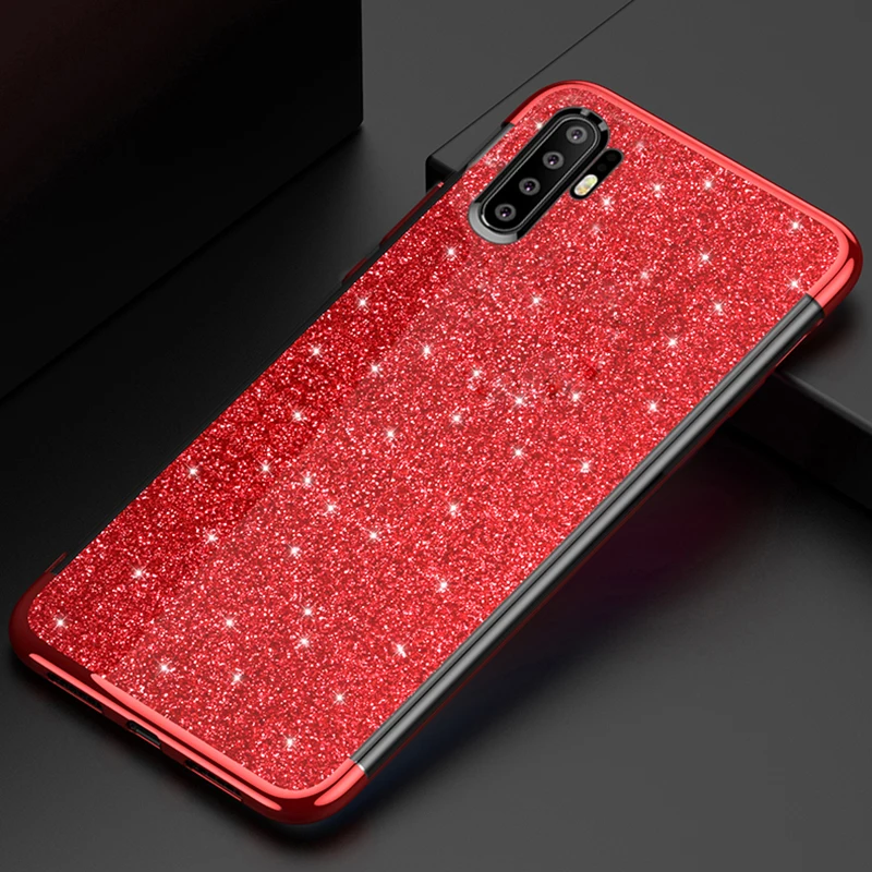 Цветной Блестящий Мягкий чехол для Huawei P30 Lite Pro Lite|Бамперы| |