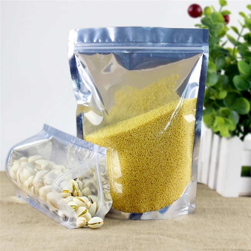 Пластиковый пакет с застежкой молнией стоячий мешочек для упаковки еды конфет