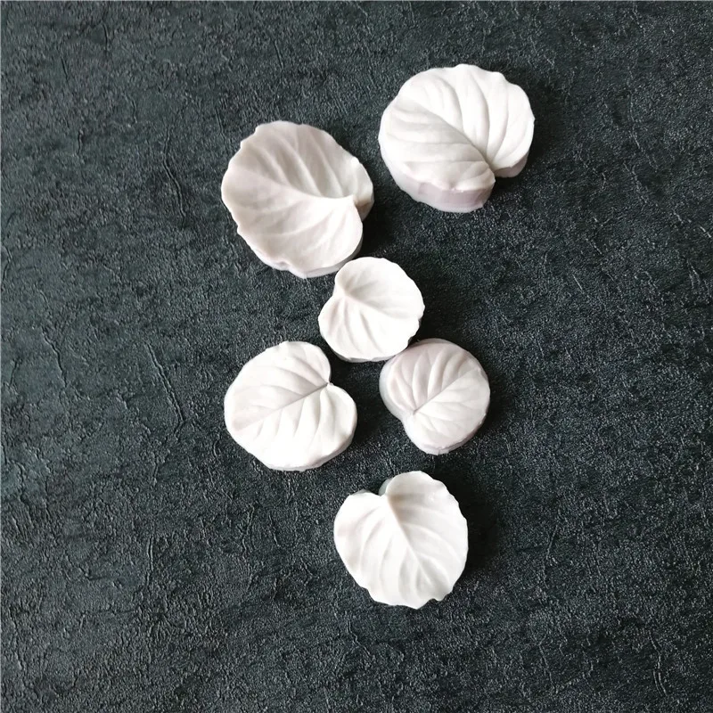 Новые лепестки эвкалипта листья вены стемпи в силиконовом на Gesso Betonform Kerzengiessform 3D полимерная глина цветок глина плесень