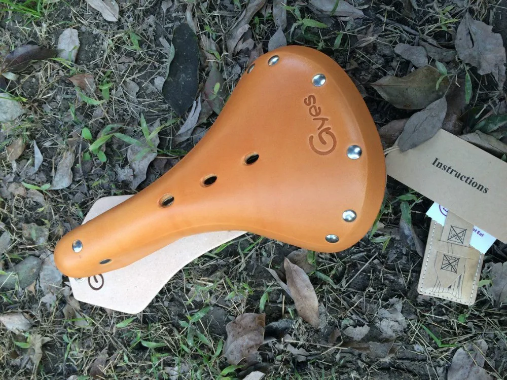 Велосипедное седло ретро кожаное седло/gyes GS17B|gyes saddle|bicycle saddleleather saddle |