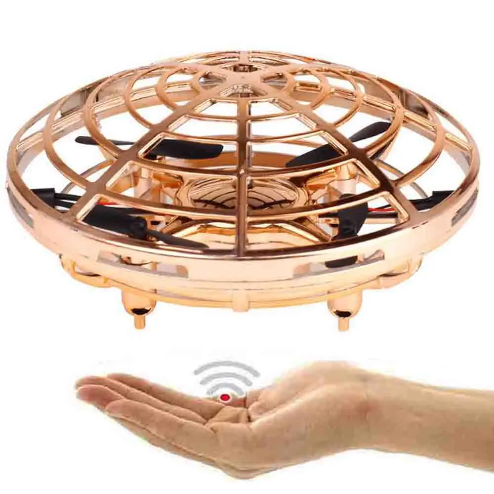 Новинка НЛО летающая игрушка ручная подвеска Квадрокоптер инфракрасная